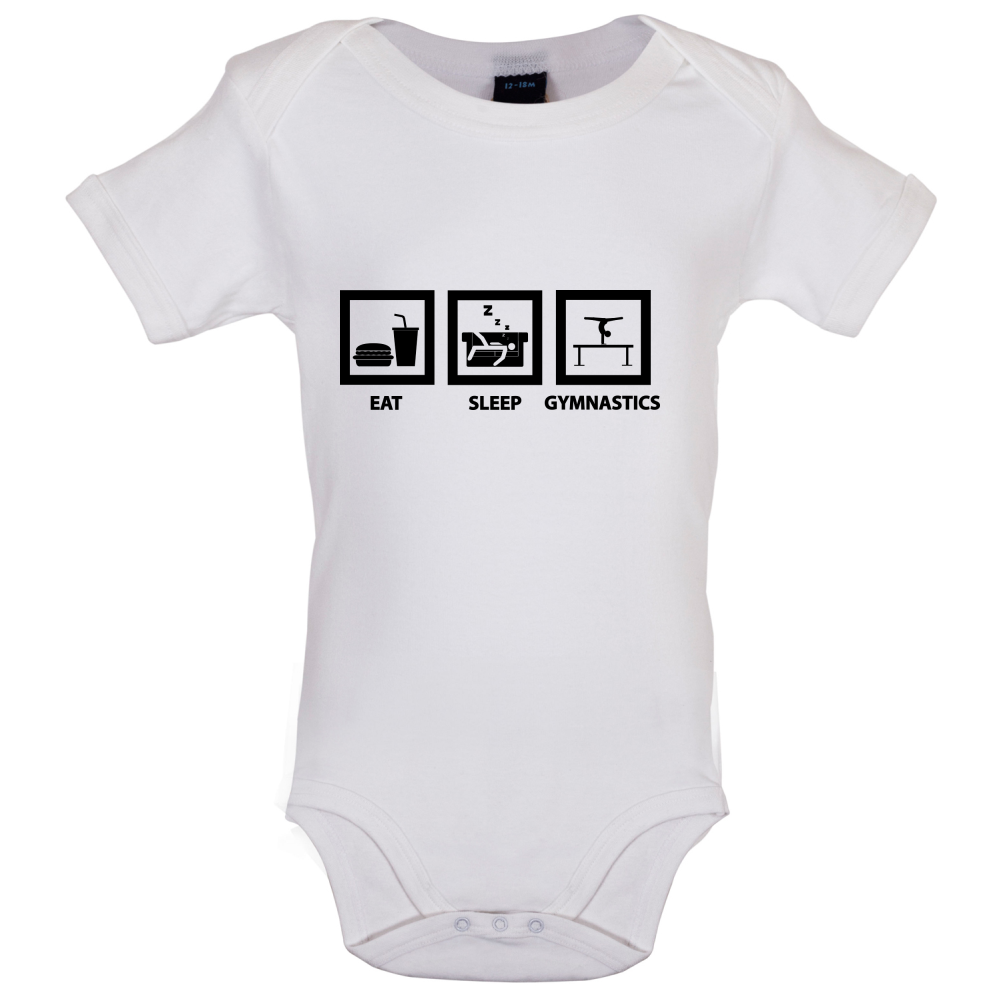 Eat Sleep Gymnastics Baby T Shirt