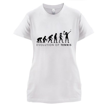 Evolution Of Woman Tennis T Shirt