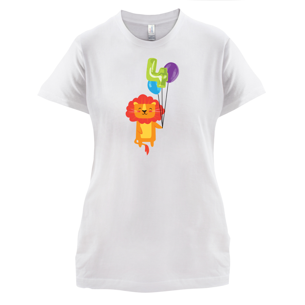 4th Birthday Lion T Shirt