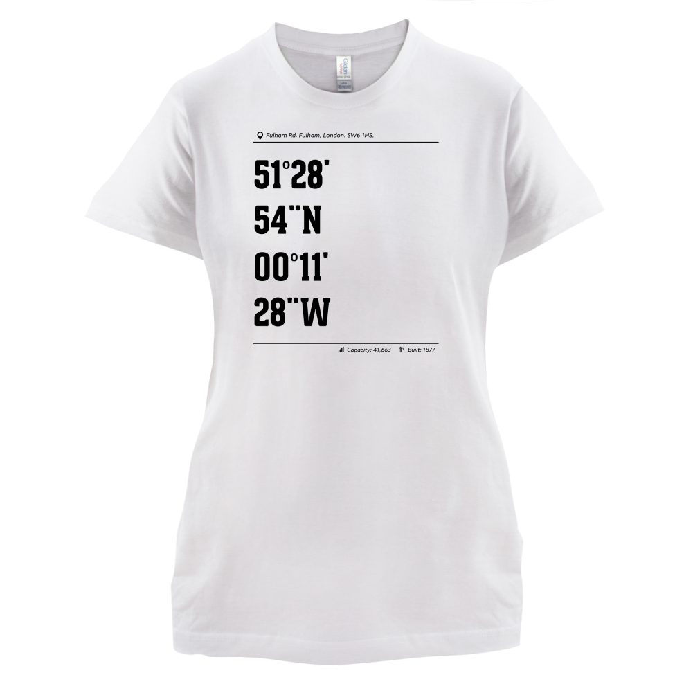 Stadium Coordinates The Blues T Shirt