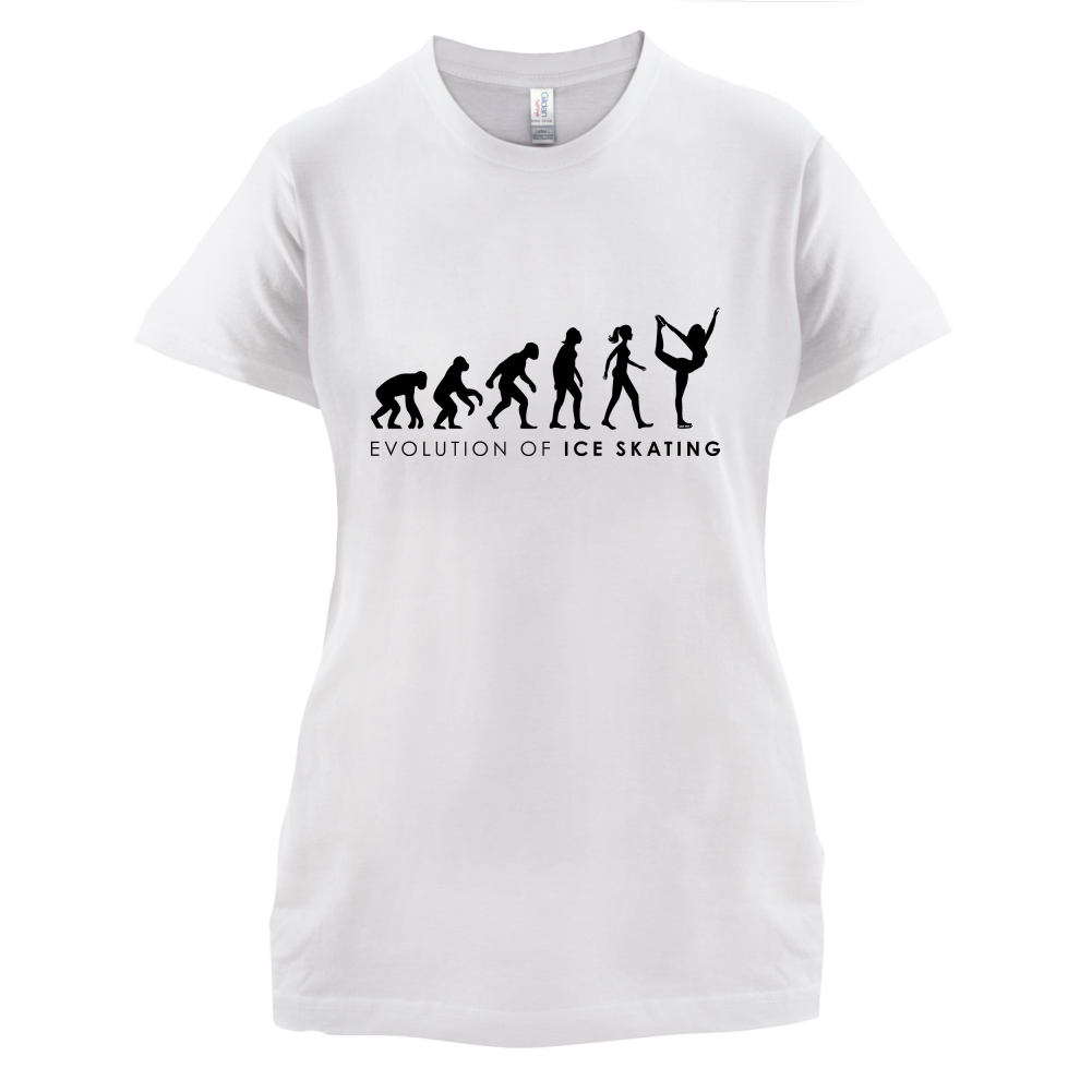 Evolution Of Woman Ice Skating T Shirt
