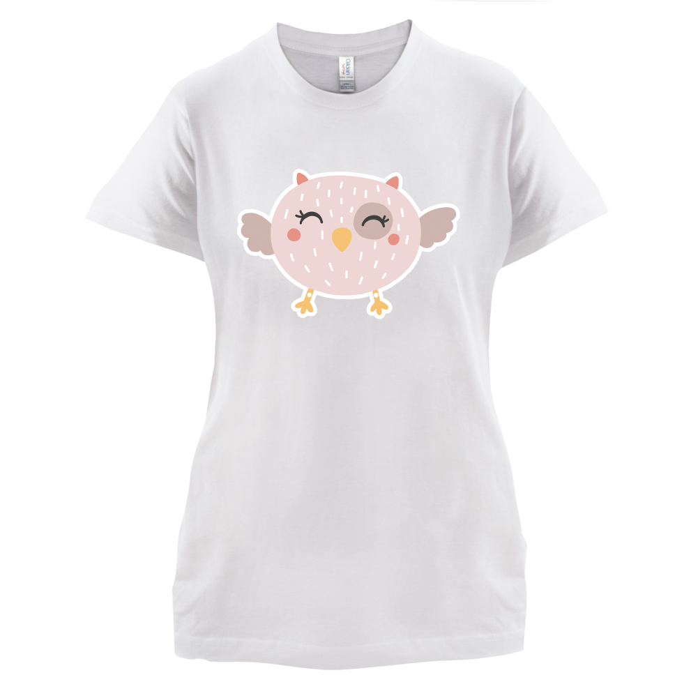 Smiley Face Baby Owl T Shirt