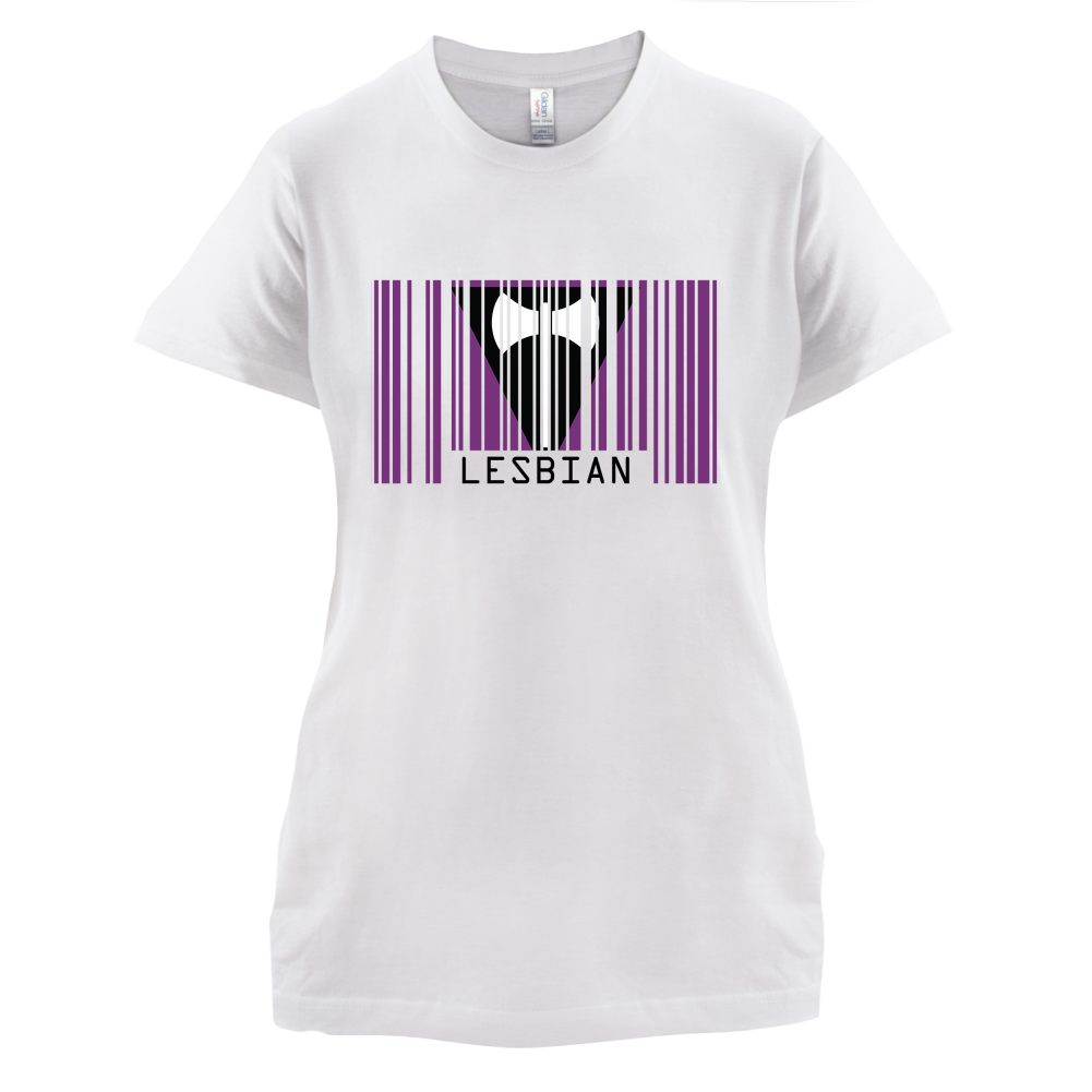 LGBT Barcode Flags - Lesbian T Shirt