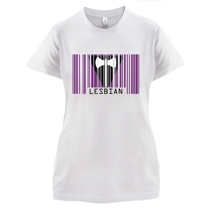 LGBT Barcode Flags - Lesbian T Shirt