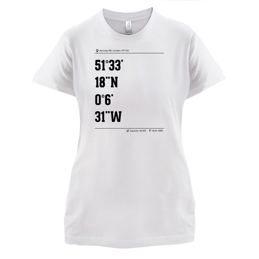 Stadium Coordinates Gunners T Shirt