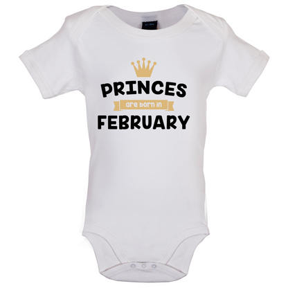 Princes Are Born In February Baby T Shirt