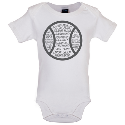 Tennis Word Ball Baby T Shirt