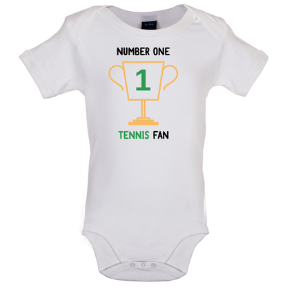 Number 1 Tennis Fan Baby T Shirt