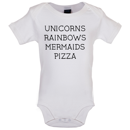 Unicorn, Rainbows, Mermaids Baby T Shirt
