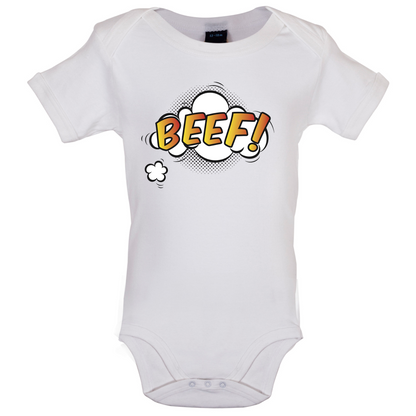 BEEF Word Art Baby T Shirt