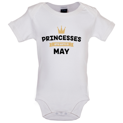 Princesses Are Born In May Baby T Shirt