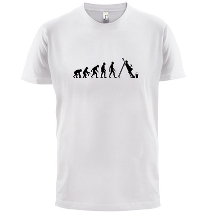 Evolution Of Man Painter T Shirt