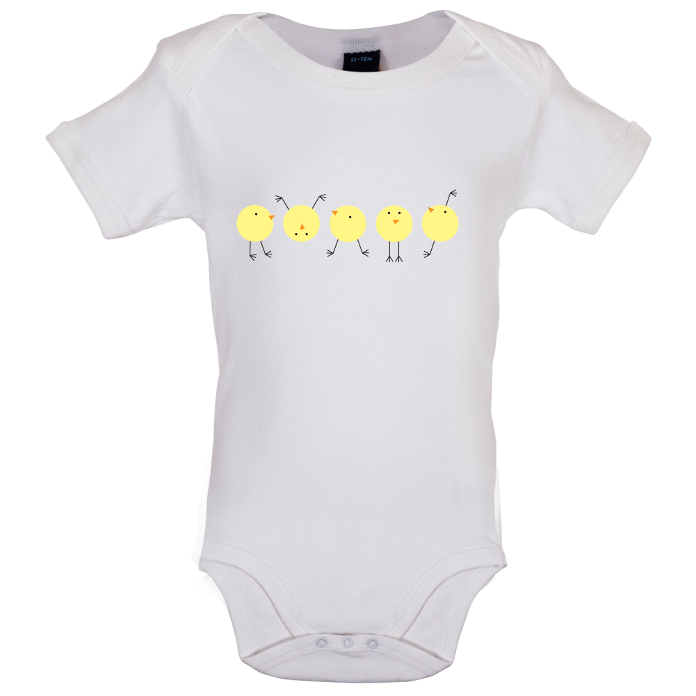 Yellow Chicks Baby T Shirt