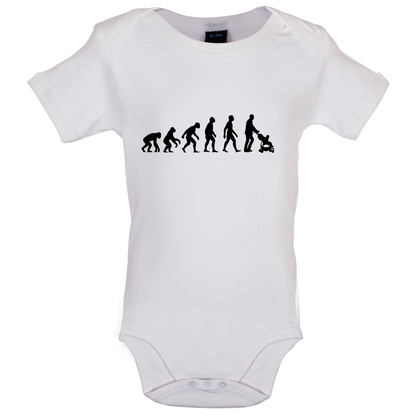 Evolution Of Man Push Chair Baby T Shirt