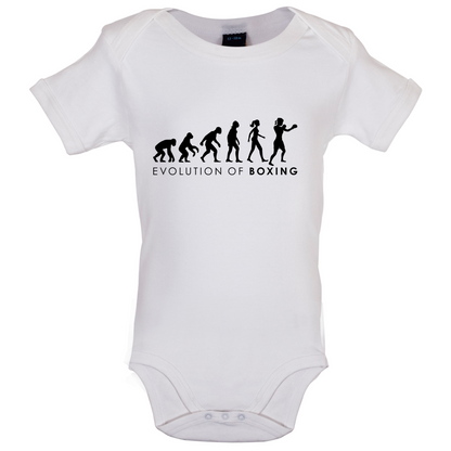 Evolution Of Woman Boxing Baby T Shirt