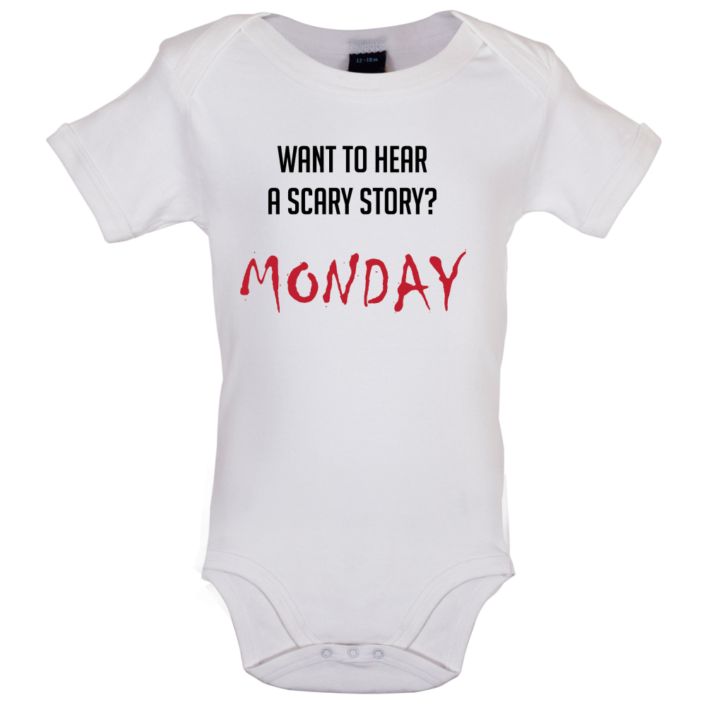 Scary Story, Monday Baby T Shirt