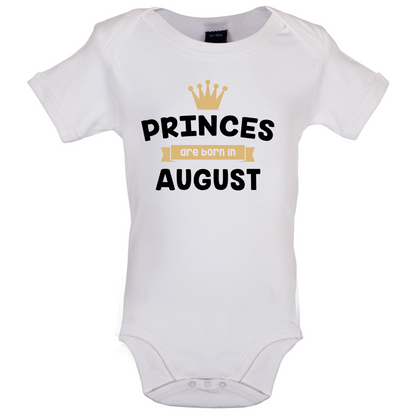 Princes Are Born In August Baby T Shirt