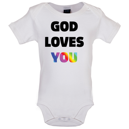 God Loves You Baby T Shirt