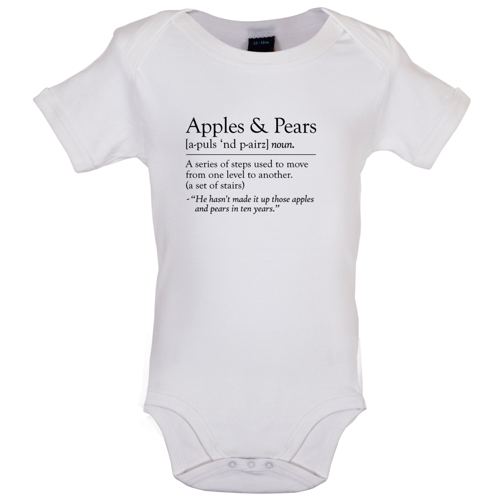 Apples & Pears Defenition  Baby T Shirt