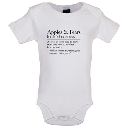 Apples & Pears Defenition  Baby T Shirt