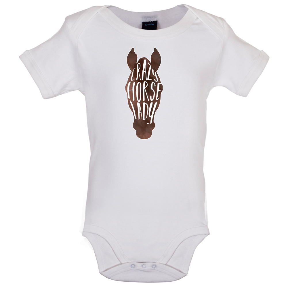Crazy Horse Lady Baby T Shirt