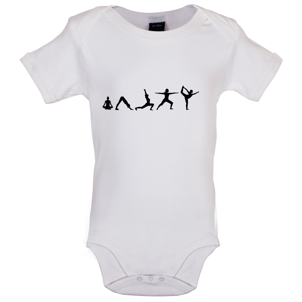 Evolution Of Yoga Baby T Shirt