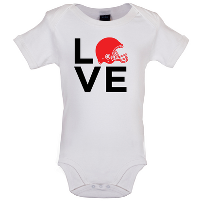 Love Helmet Baby T Shirt