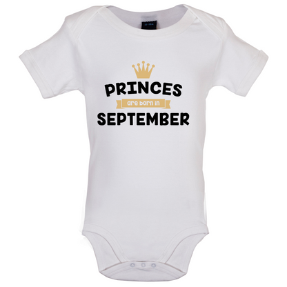 Princes Are Born In September Baby T Shirt