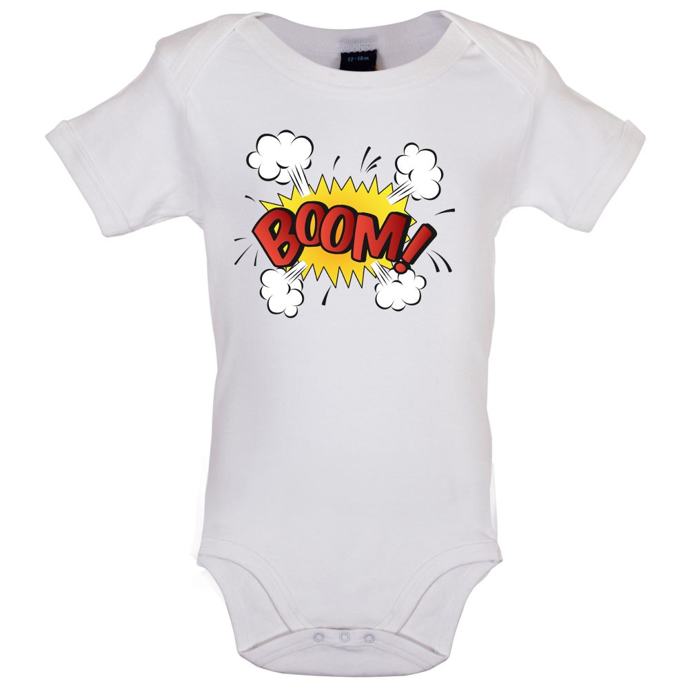 BOOM! Word Art Baby T Shirt