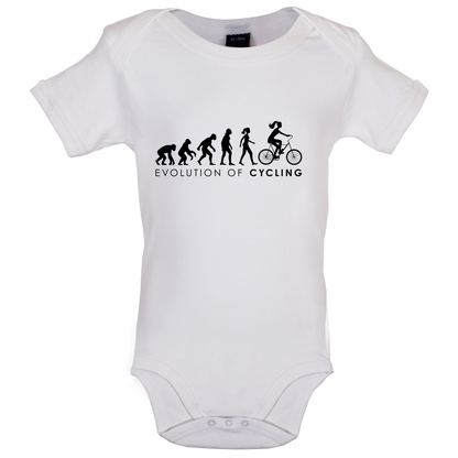 Evolution Of Woman Cycling Baby T Shirt
