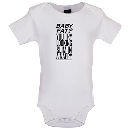 Baby Fat In Nappy  Baby T Shirt