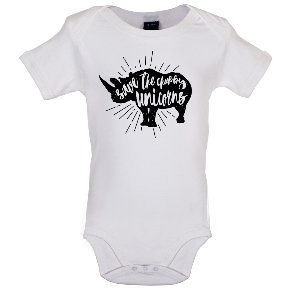 Chubby Unicorns Baby T Shirt