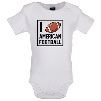 I Heart American Football Baby T Shirt