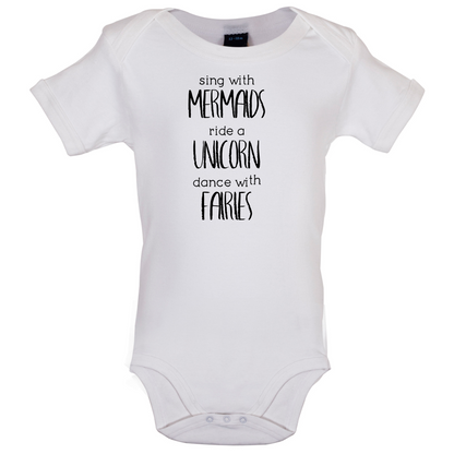 Sing With Mermaaids Baby T Shirt