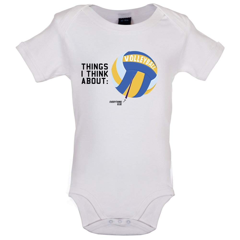 I Thiink About Volleyball Baby T Shirt