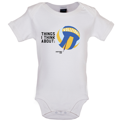 I Thiink About Volleyball Baby T Shirt