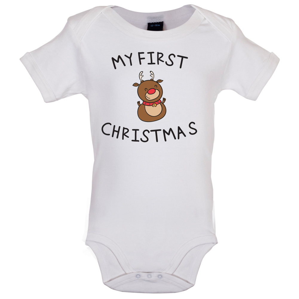 Reindeer First Xmas Baby T Shirt