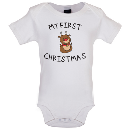 Reindeer First Xmas Baby T Shirt