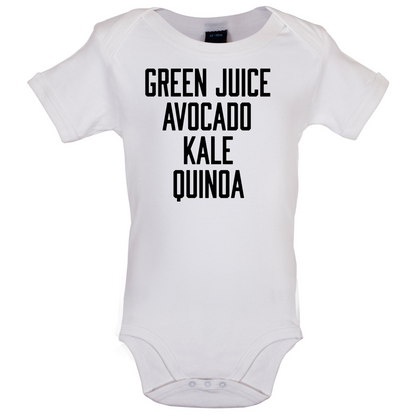 Green Juice Avocado Kale Baby T Shirt