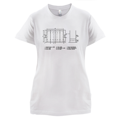 Rugby Pitch Diagram T Shirt