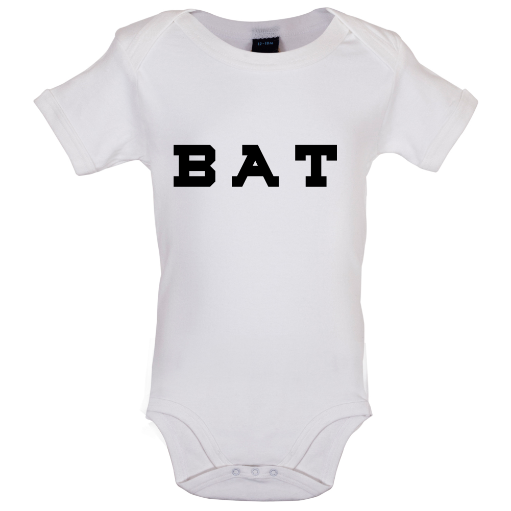 Justcie Bat College Style Baby T Shirt