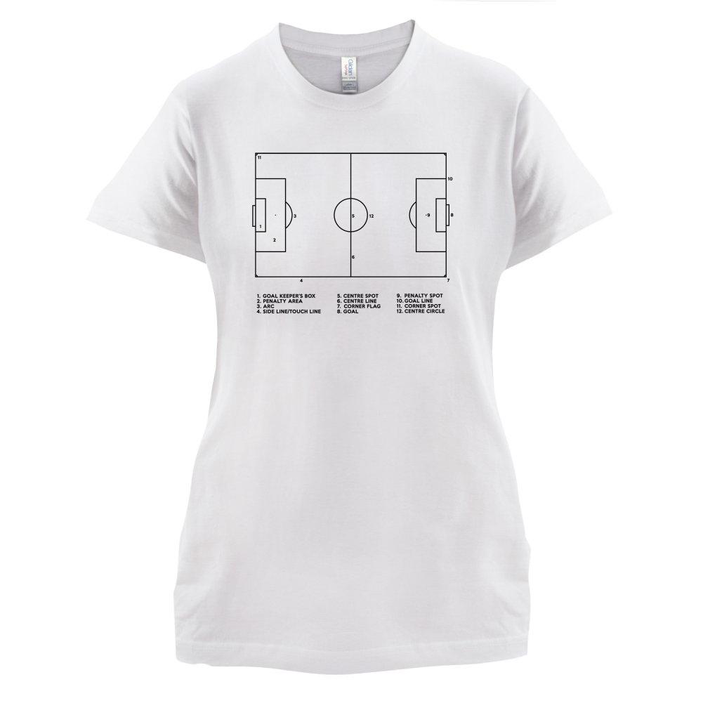 Football Pitch Diagram T Shirt