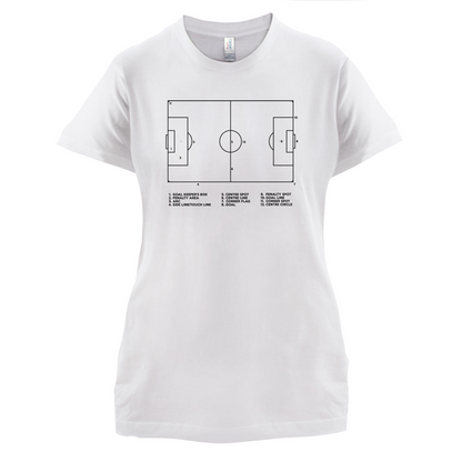 Football Pitch Diagram T Shirt