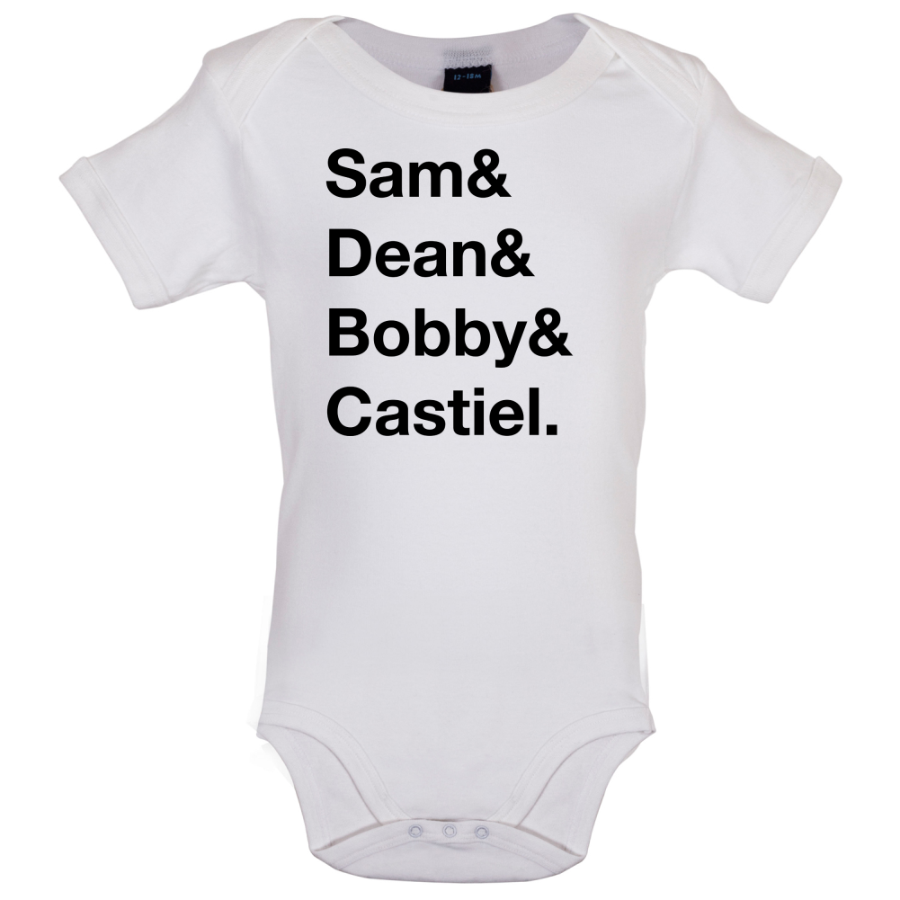 Sam & Dean & Bobby & Castiel Baby T Shirt