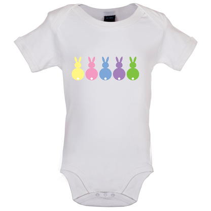 Multi Colour Easter Bunny's Baby T Shirt