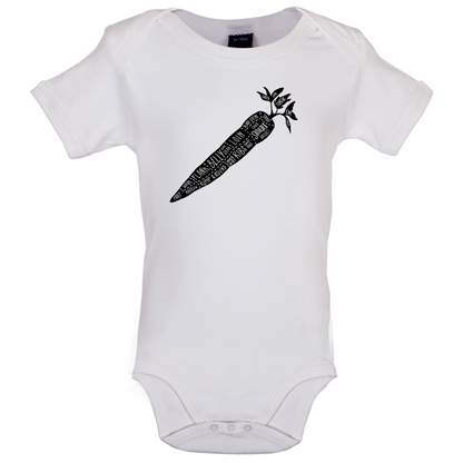 Butcher Carrot Diagram Baby T Shirt