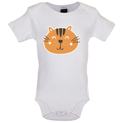 Smiley Face Tiger Baby T Shirt