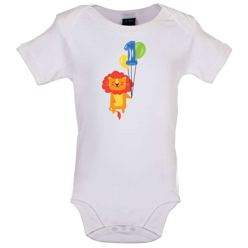 1st Birthday Lion Baby T Shirt