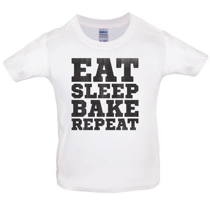 Eat Sleep Bake REPEAT Kids T Shirt