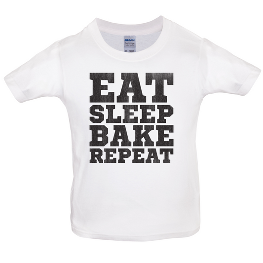 Eat Sleep Bake REPEAT Kids T Shirt